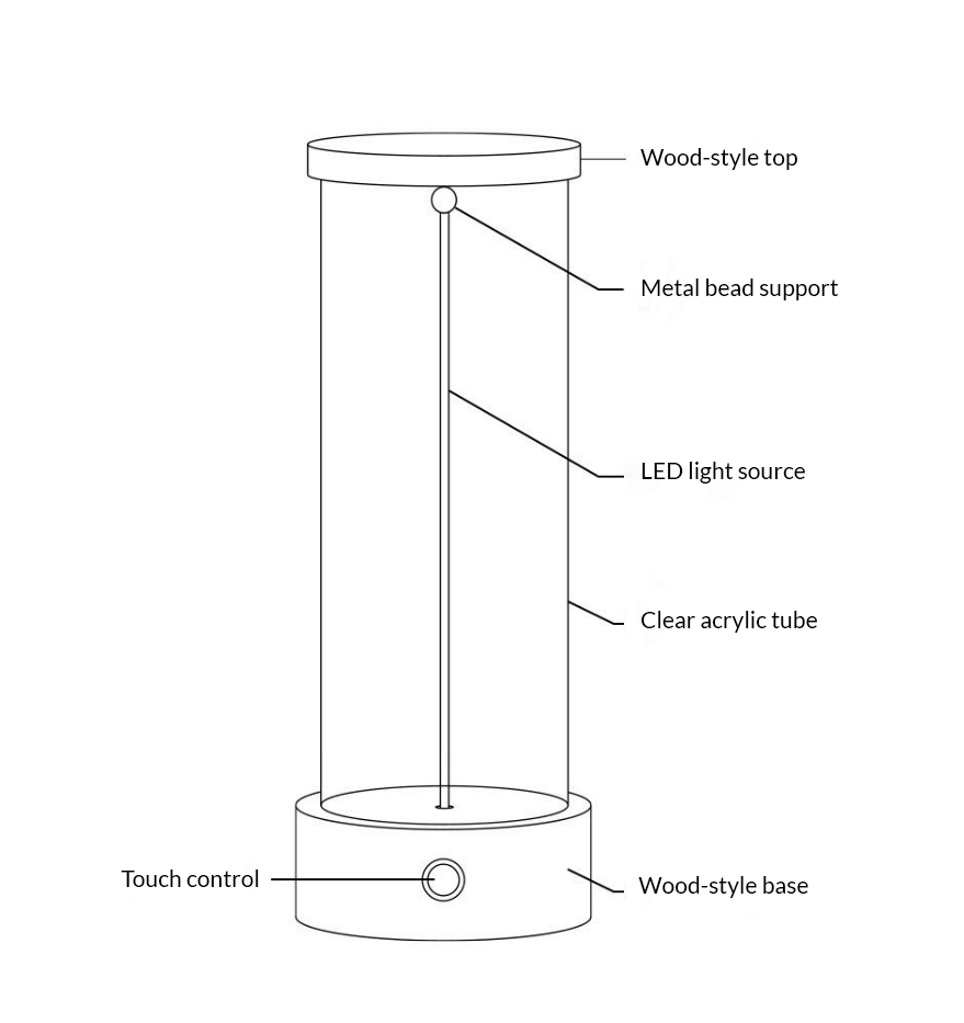 Quiet Glow Touch Lamp