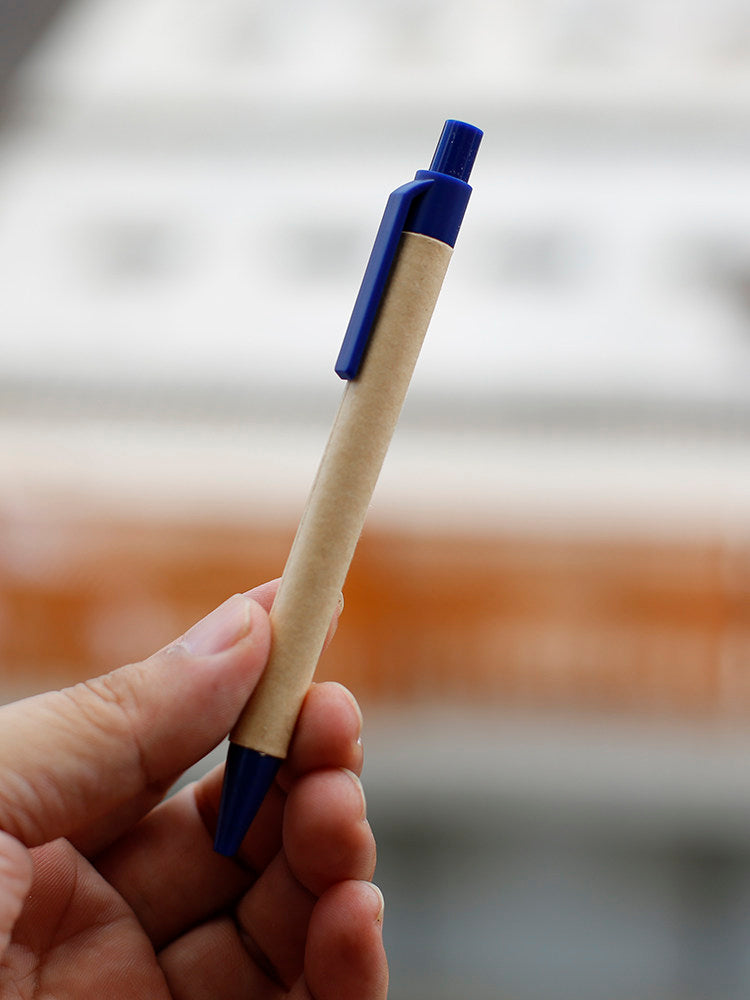 Recycled Kraft Pocket Notebook & Pen – 140 Pages