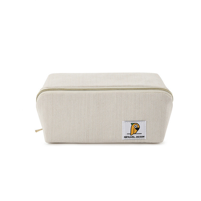 Minimal Travel Makeup Bag with Waterproof Lining
