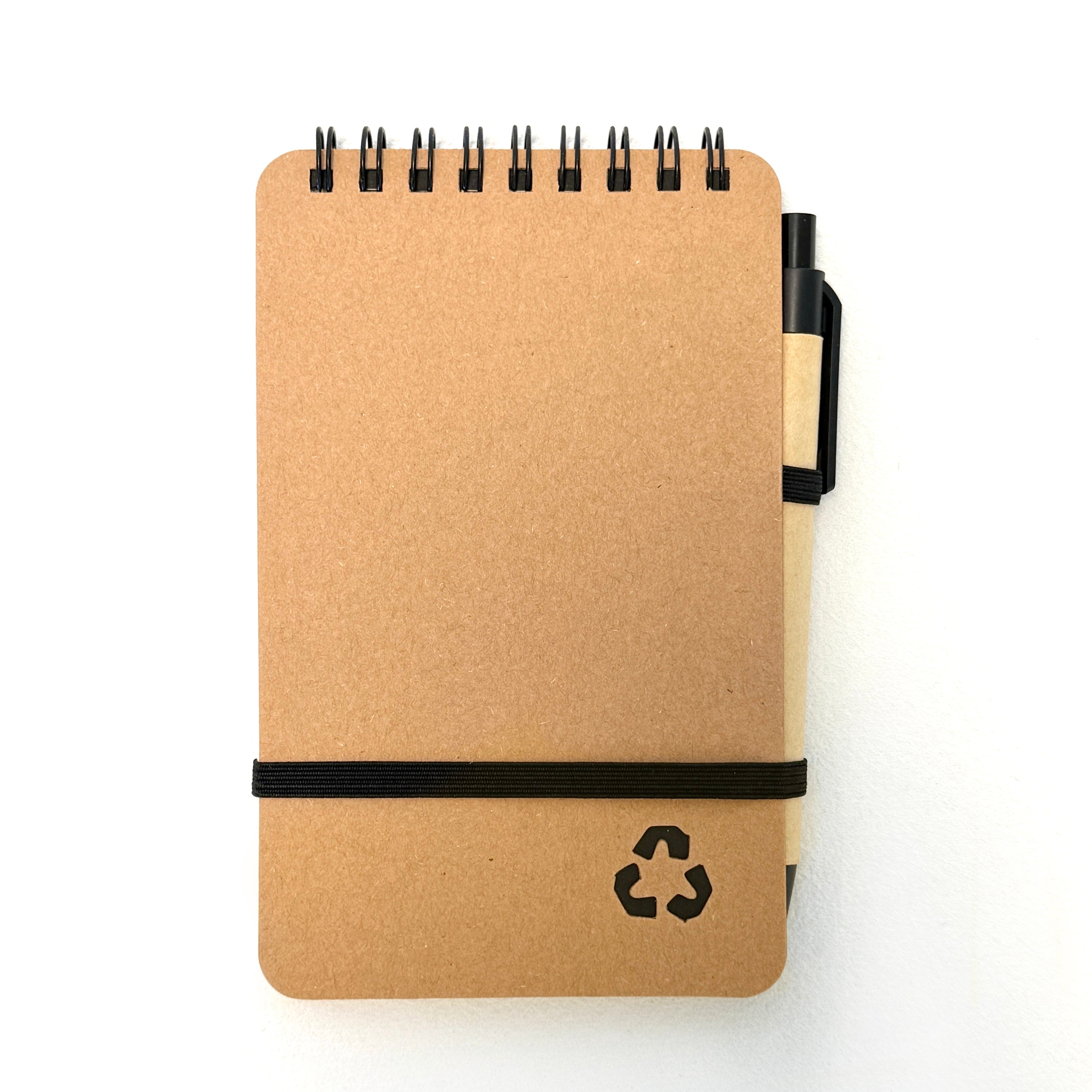 Recycled Kraft Pocket Notebook & Pen – 140 Pages
