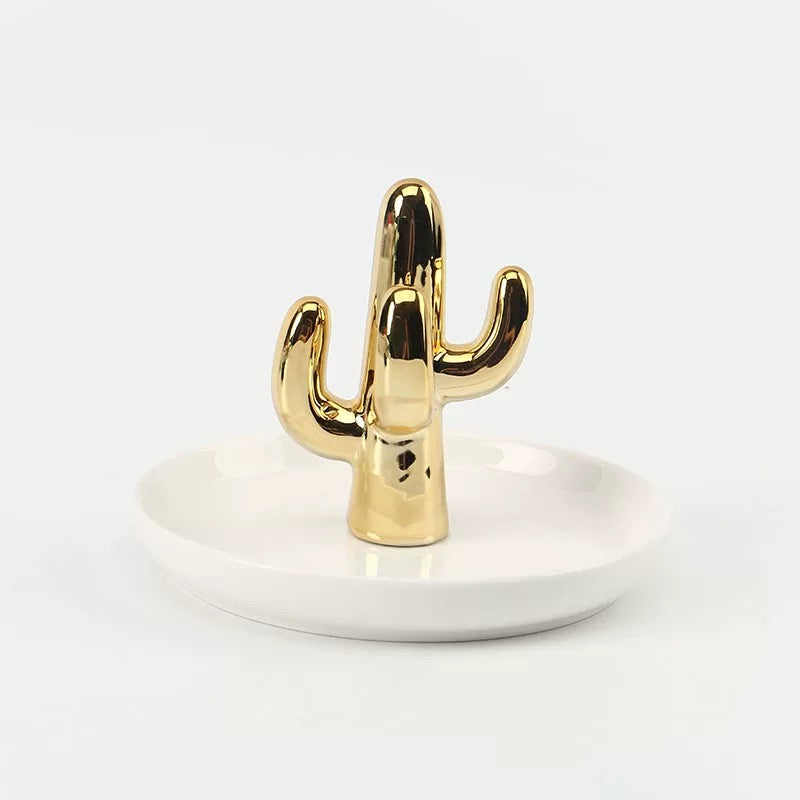 Cactus Ceramic Jewellery Tray - Ring & Earring Holder