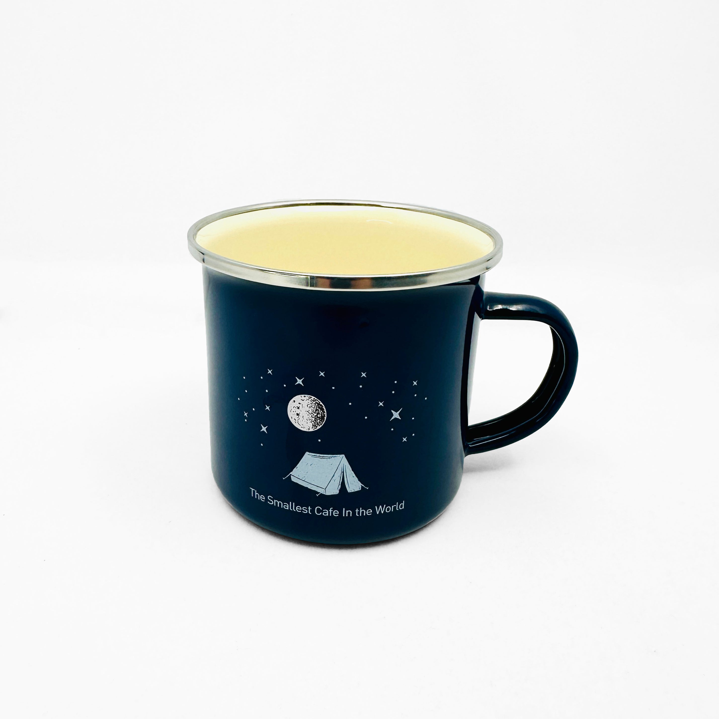 The Smallest Cafe In the World Enamel Mug 350ml