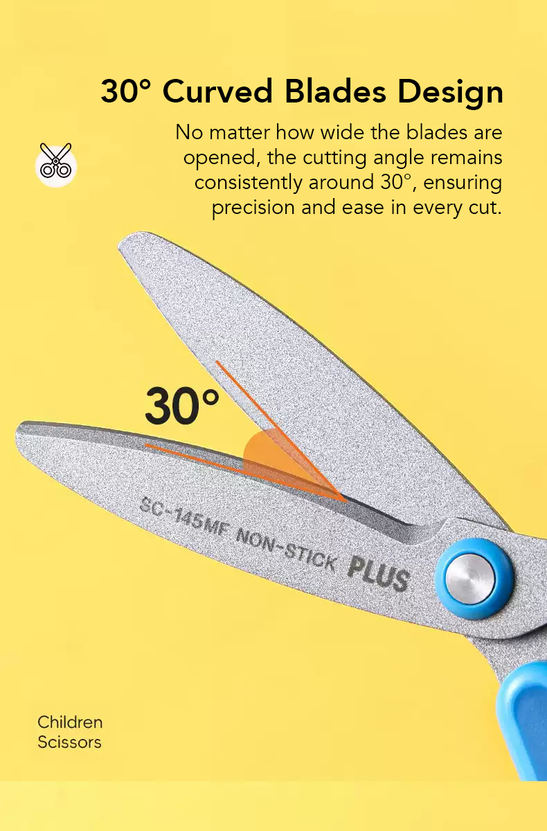 Fitcut Curve Jr. Kids Left-handed Scissors
