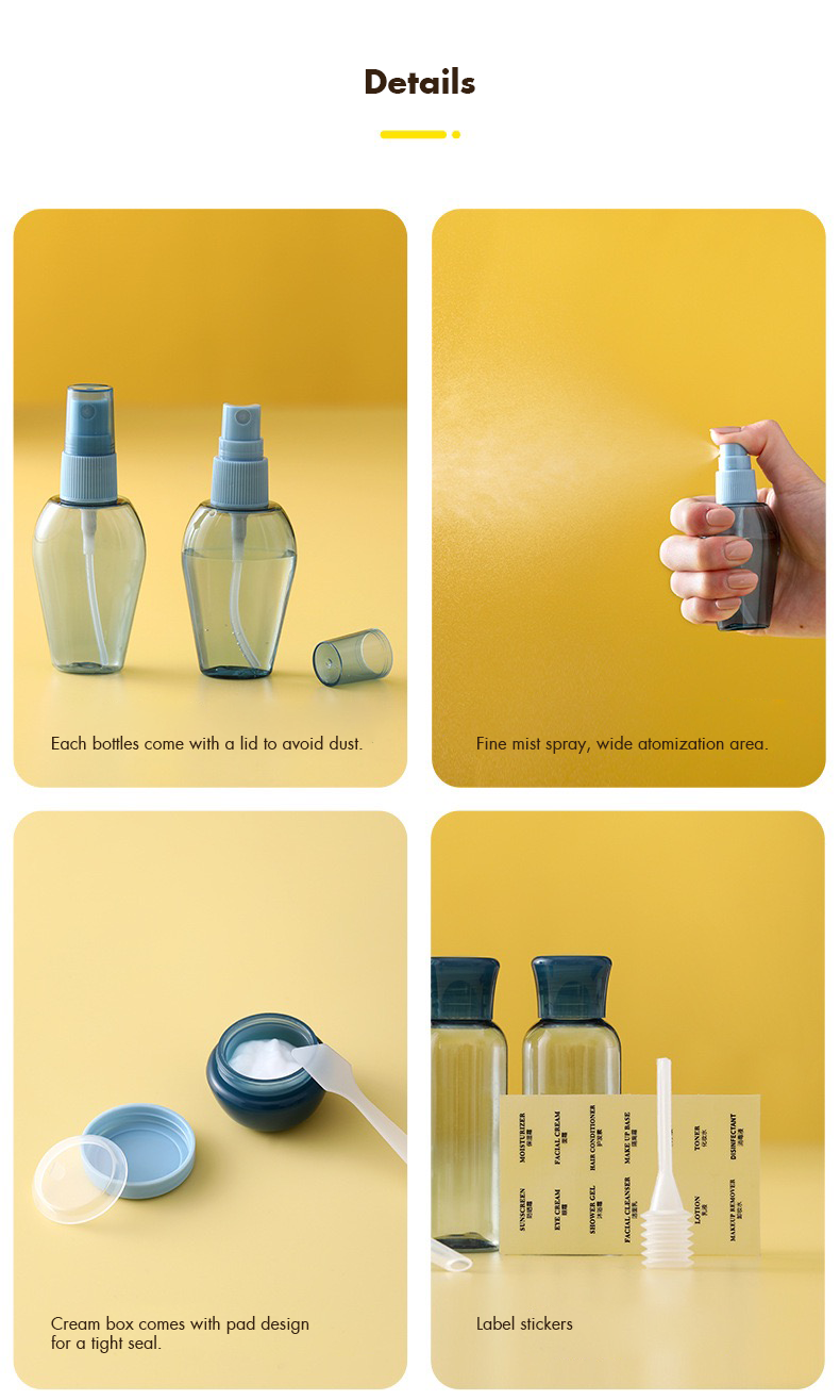 Travel Bottles Set 8pcs