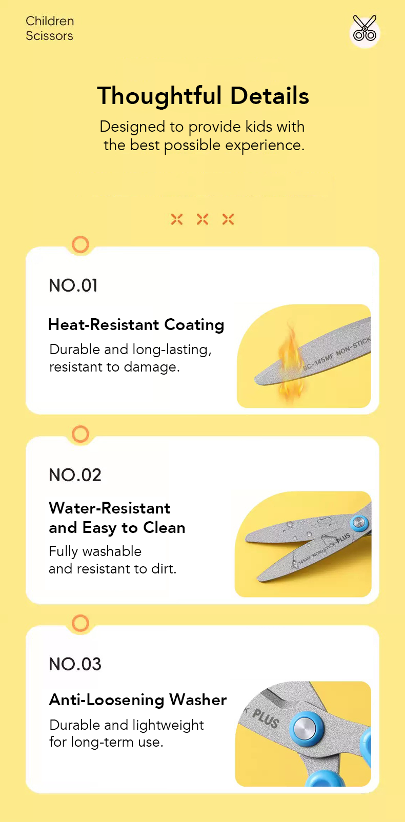 Fitcut Curve Jr. Kids Left-handed Scissors