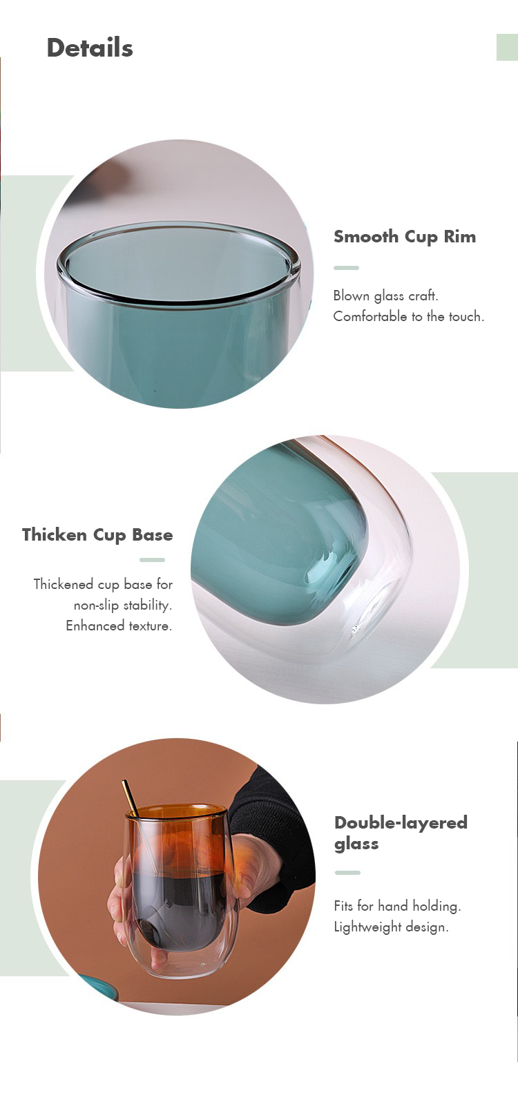 Double Wall Borosilicate Glass Cup