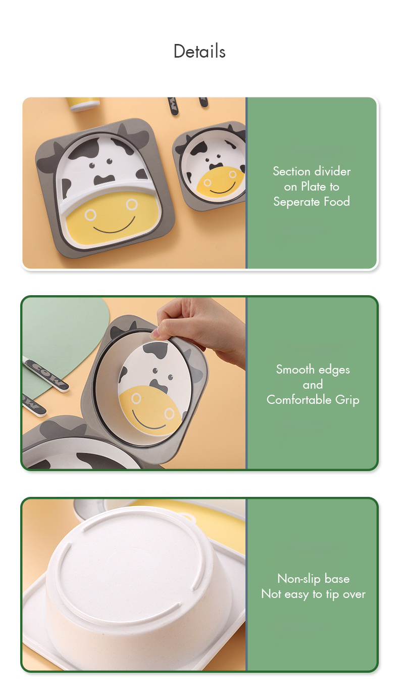 Toddler Bamboo Fibre Dinner Set