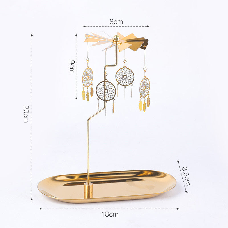 Rotary Spinning Tea Light Candle Holder