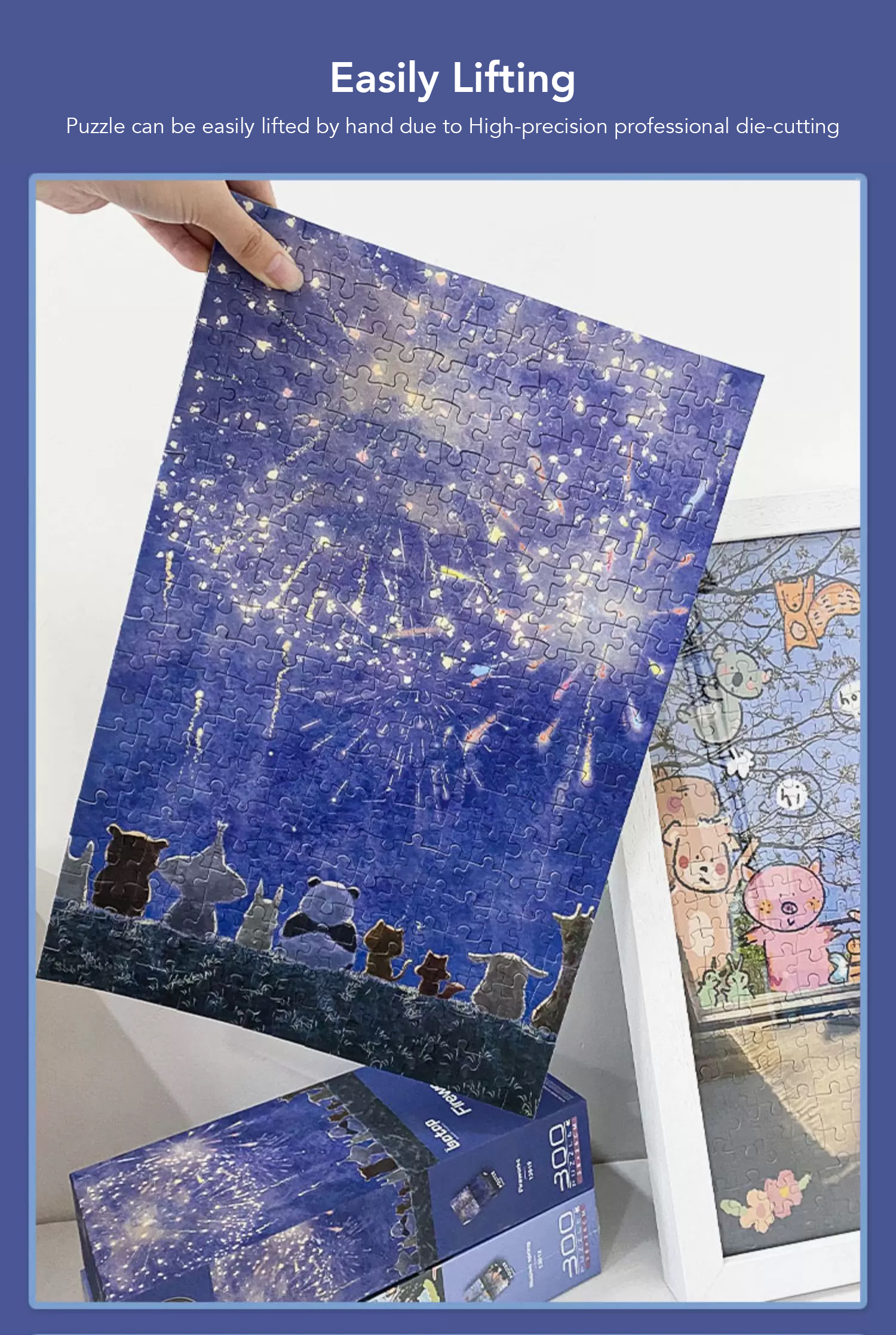 300pcs Premium Jigsaw Puzzle with Glitter Coating