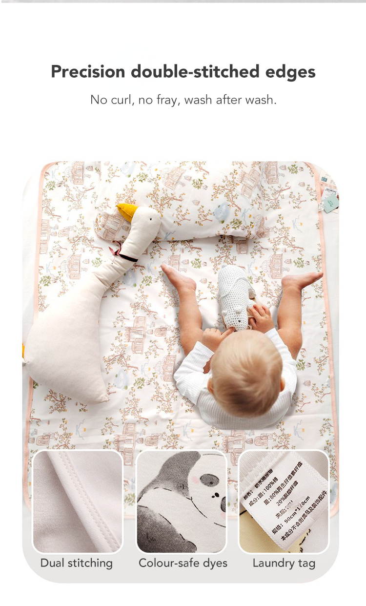 Baby Cot Double-sided Cotton Mattress Protector