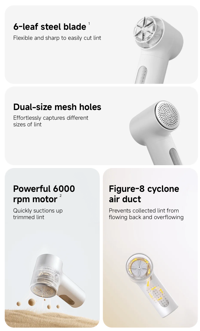 Xiaomi Electric Lint Remover 2 key features and specifications