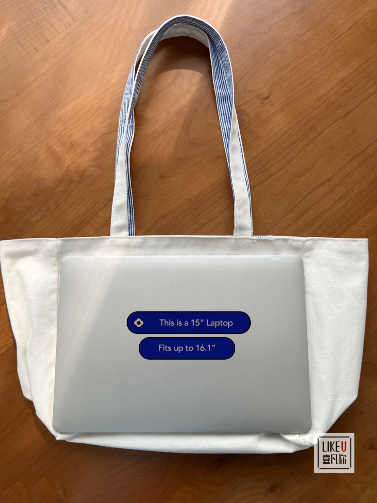 “CRÈME GLACÉE” Reversible Canvas Tote Bag