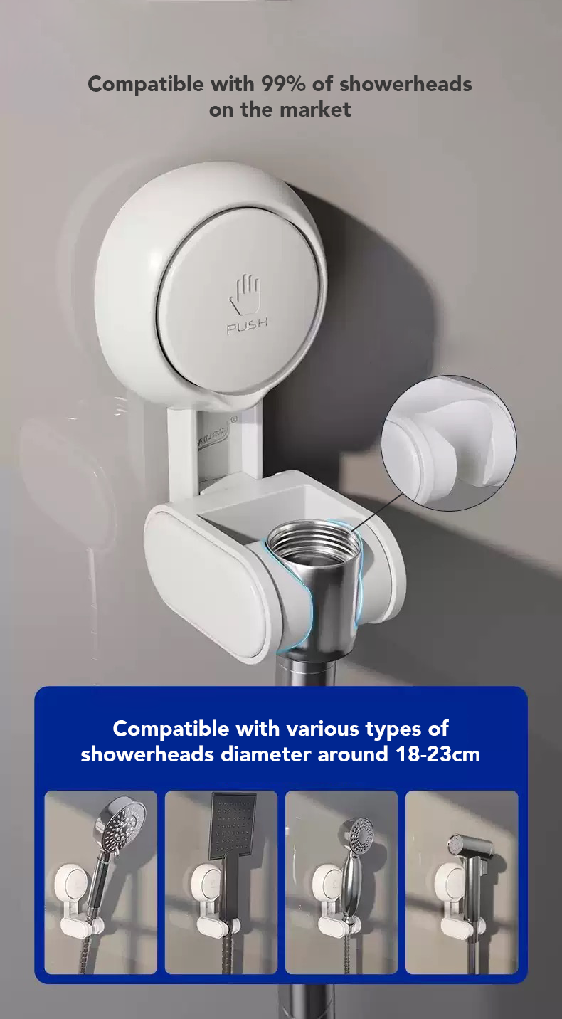 Adjustable Suction Cup Shower Head Holder