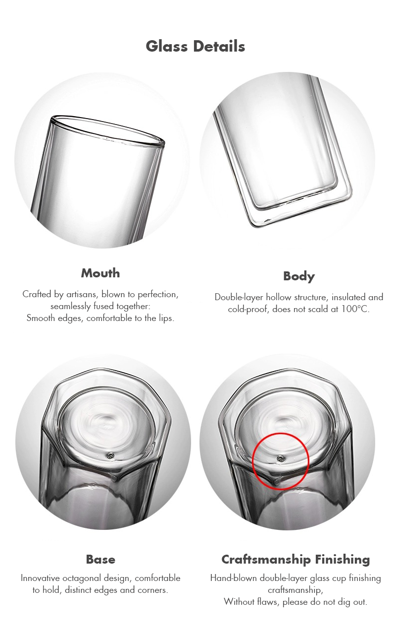 Borosilicate Glass Teapot Set – 1.6L with 4 Double-Wall Glasses
