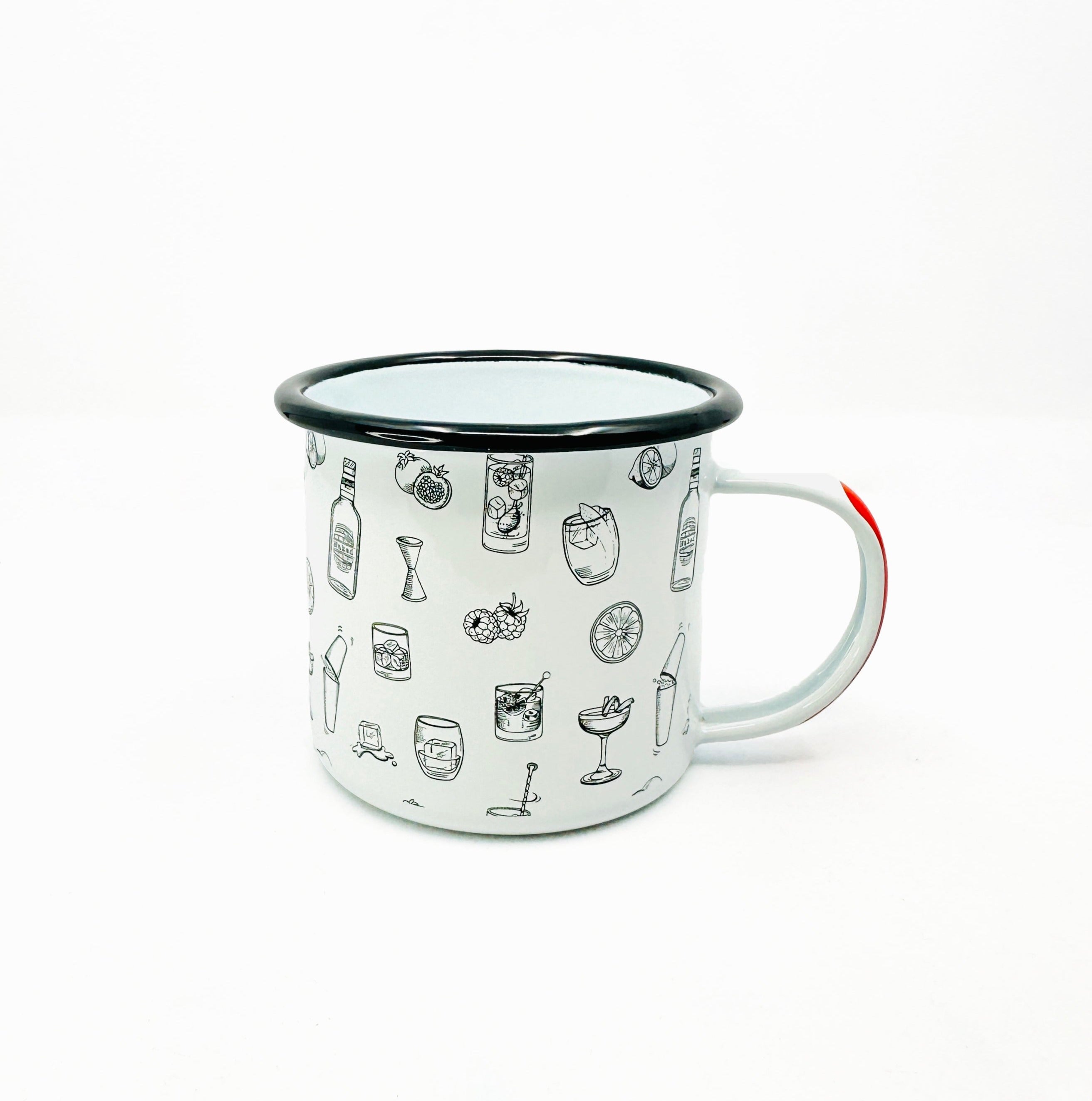 Happy Hours Enamel Mug 350ml