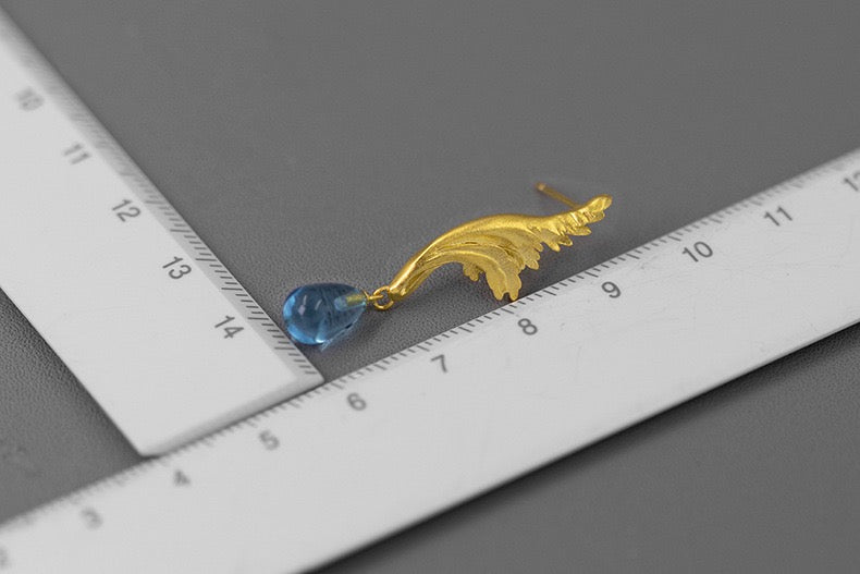 Acanthus Stud Earrings - Sterling Silver