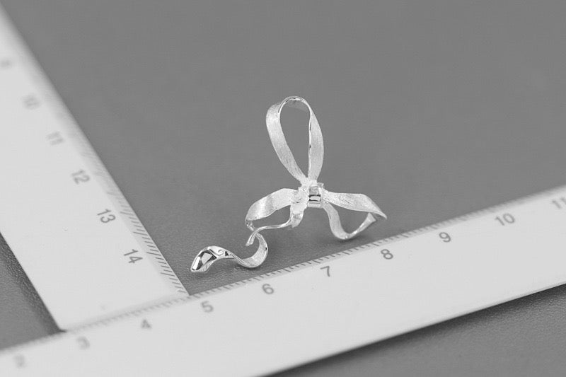 Bow Stud Earrings - Gold Plated Sterling Silver