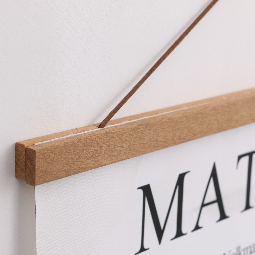 Solid Wood Magnetic Poster Hanger