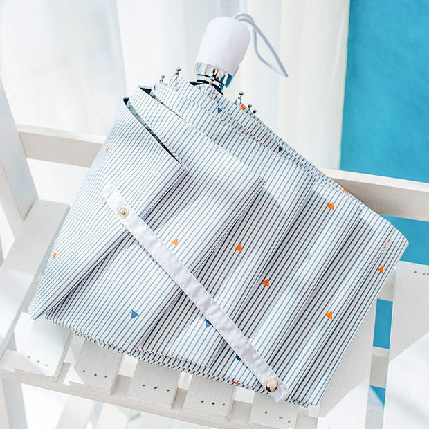 Minimal Stripes Compact Umbrella - Automatic, UPF50+