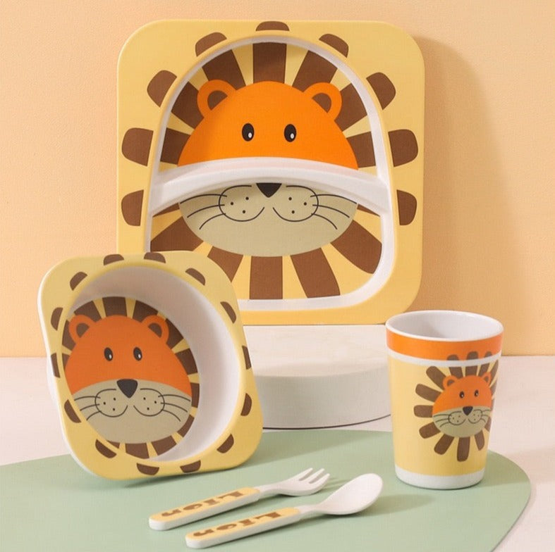 Toddler Bamboo Fibre Dinner Set 5 pcs