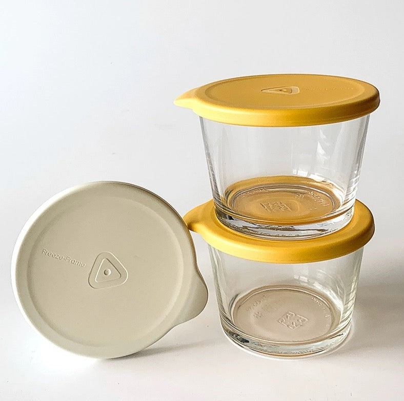 Food storage glass container with lid 260ml