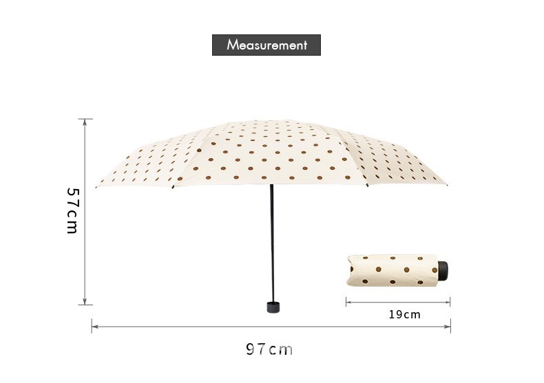 Mini Compact Umbrella - Collapsible, UV Protection