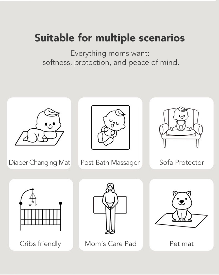 Baby Cot Double-sided Cotton Mattress Protector