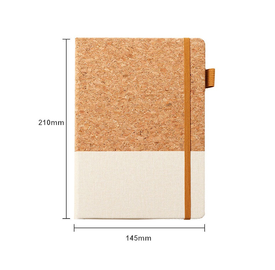 Cork Cover A5 Notebook with Elastic Strap
