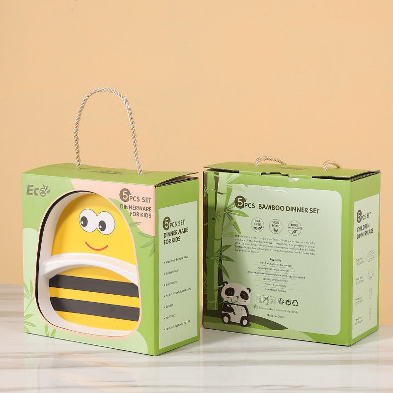 Toddler Bamboo Fibre Dinner Set