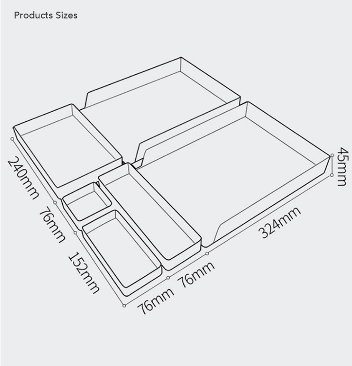 Minimalist Desk Organizer 6pcs Set