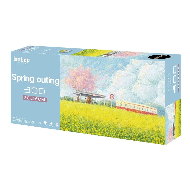 Spring Outing Glitter Jigsaw Puzzle (300 Pieces)