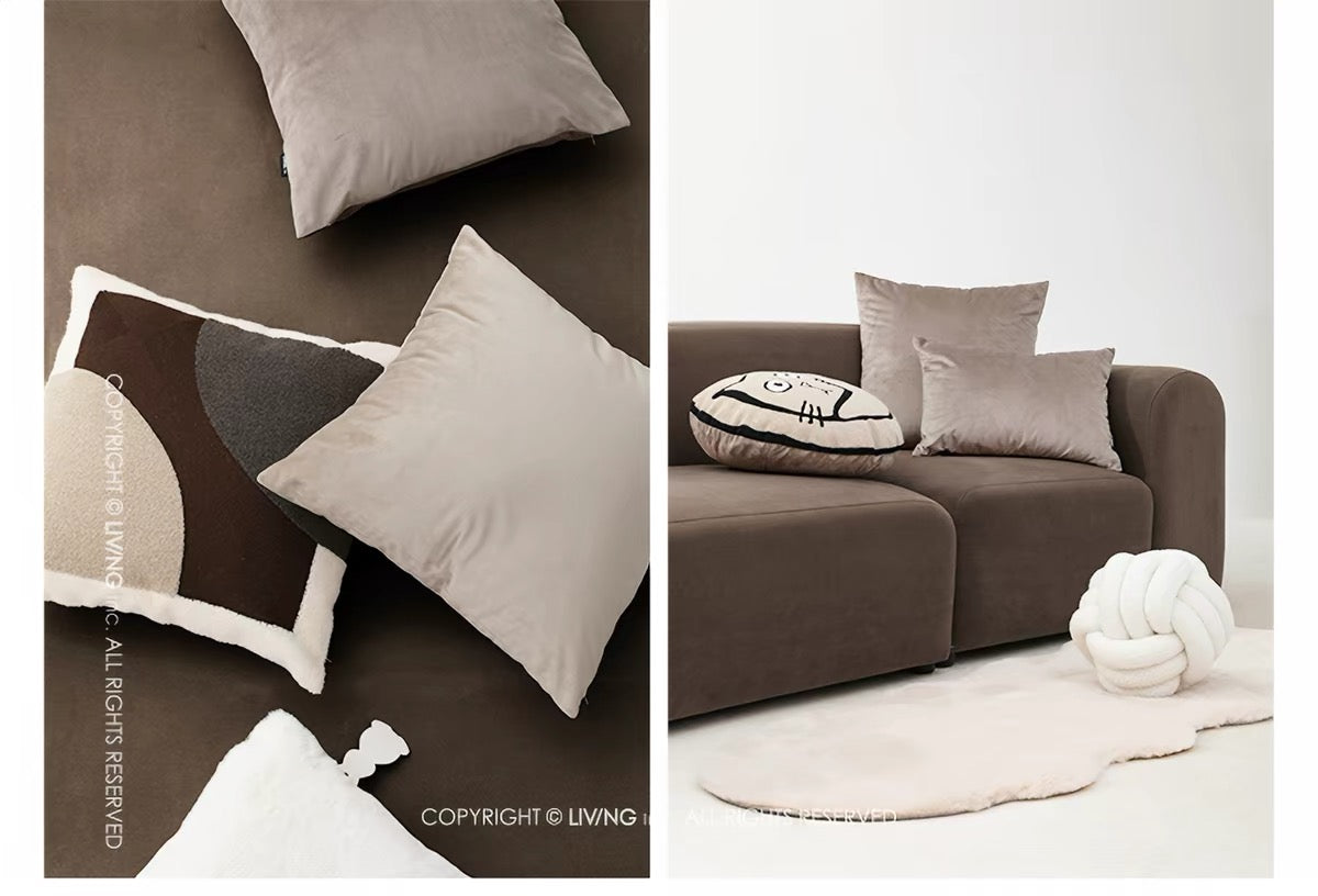 Velvet Cushion Cover – Solid Colour