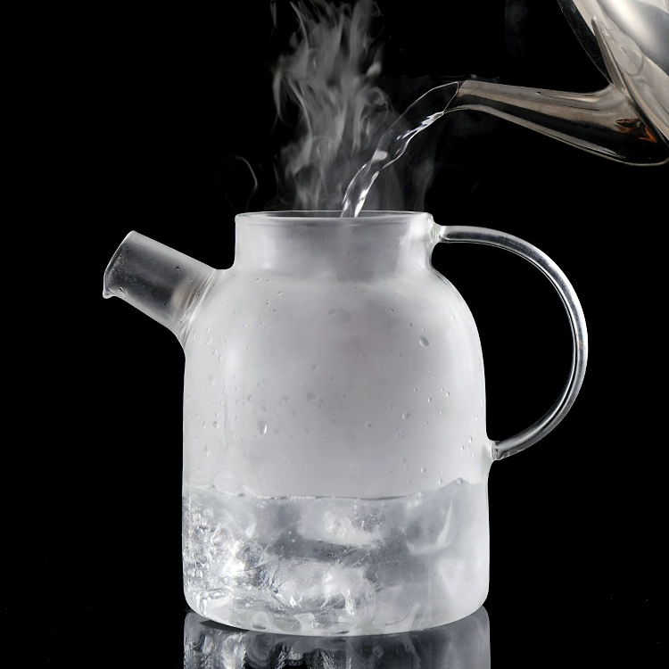 Borosilicate Glass Teapot Set – 1.6L with 4 Double-Wall Glasses