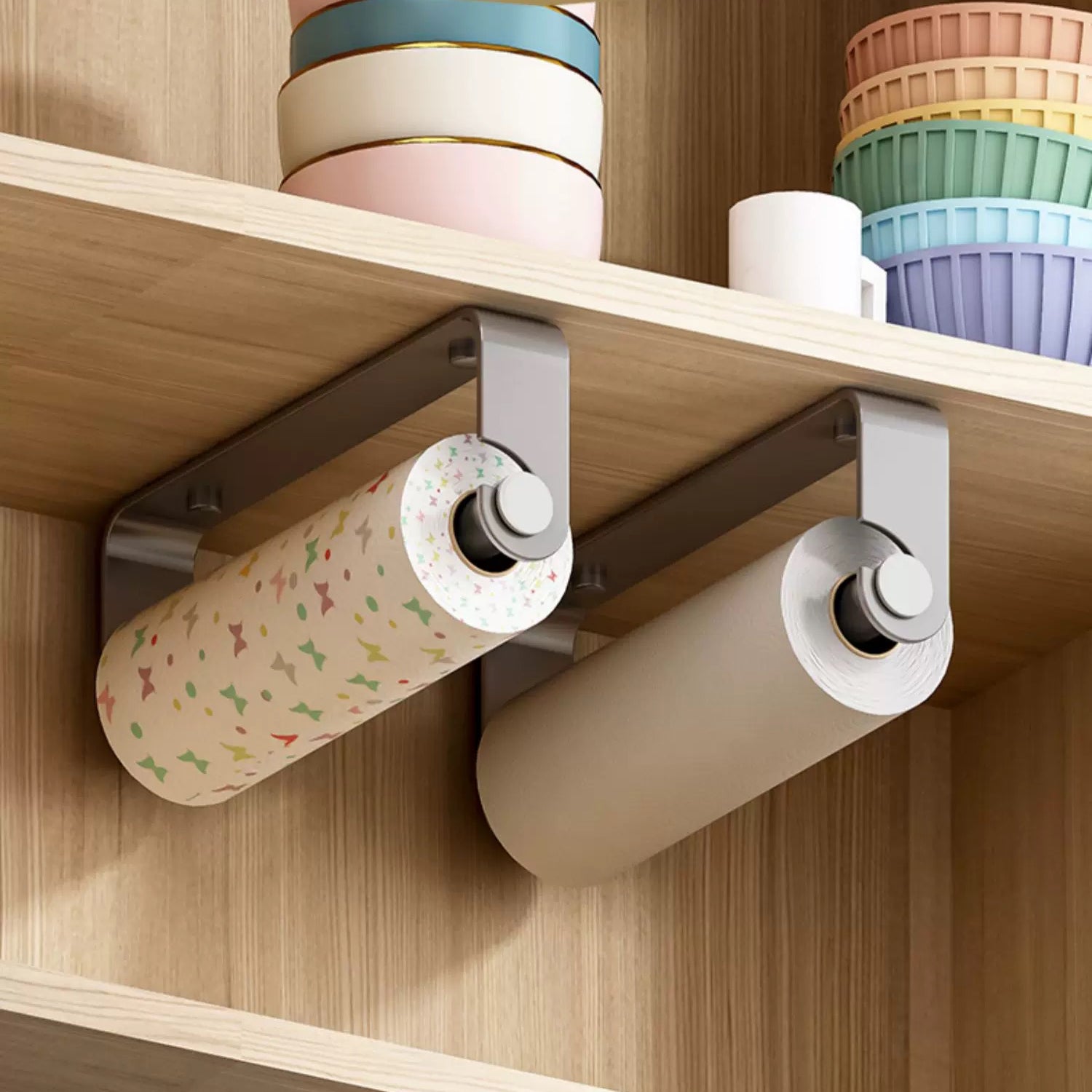 Adhesive Kitchen Paper Towel Holder