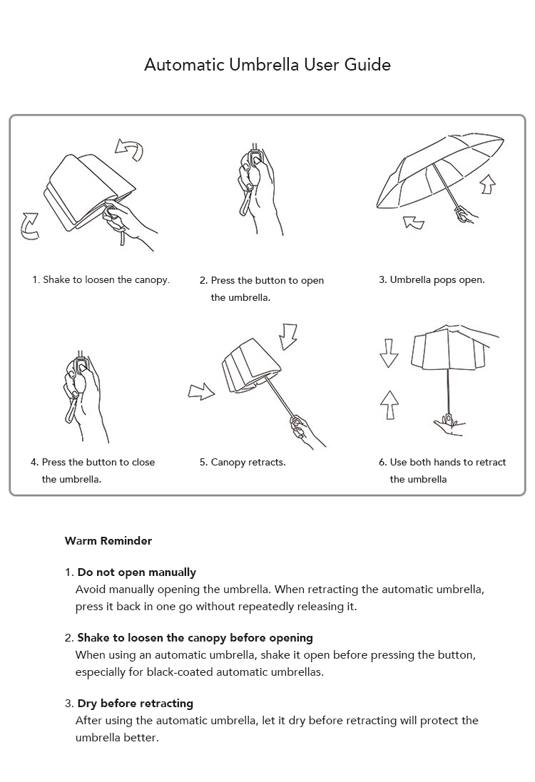 Kids‘ Compact Umbrella - Automatic, UV Protection