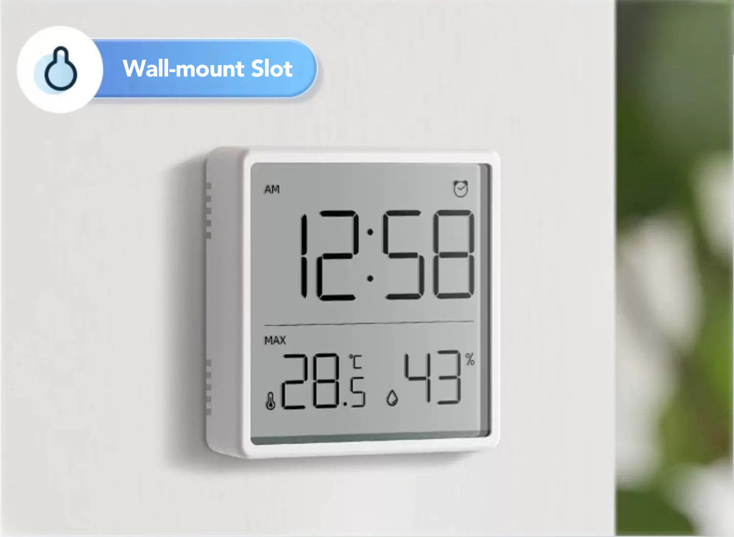 Mini LCD Temperature & Humidity Clock