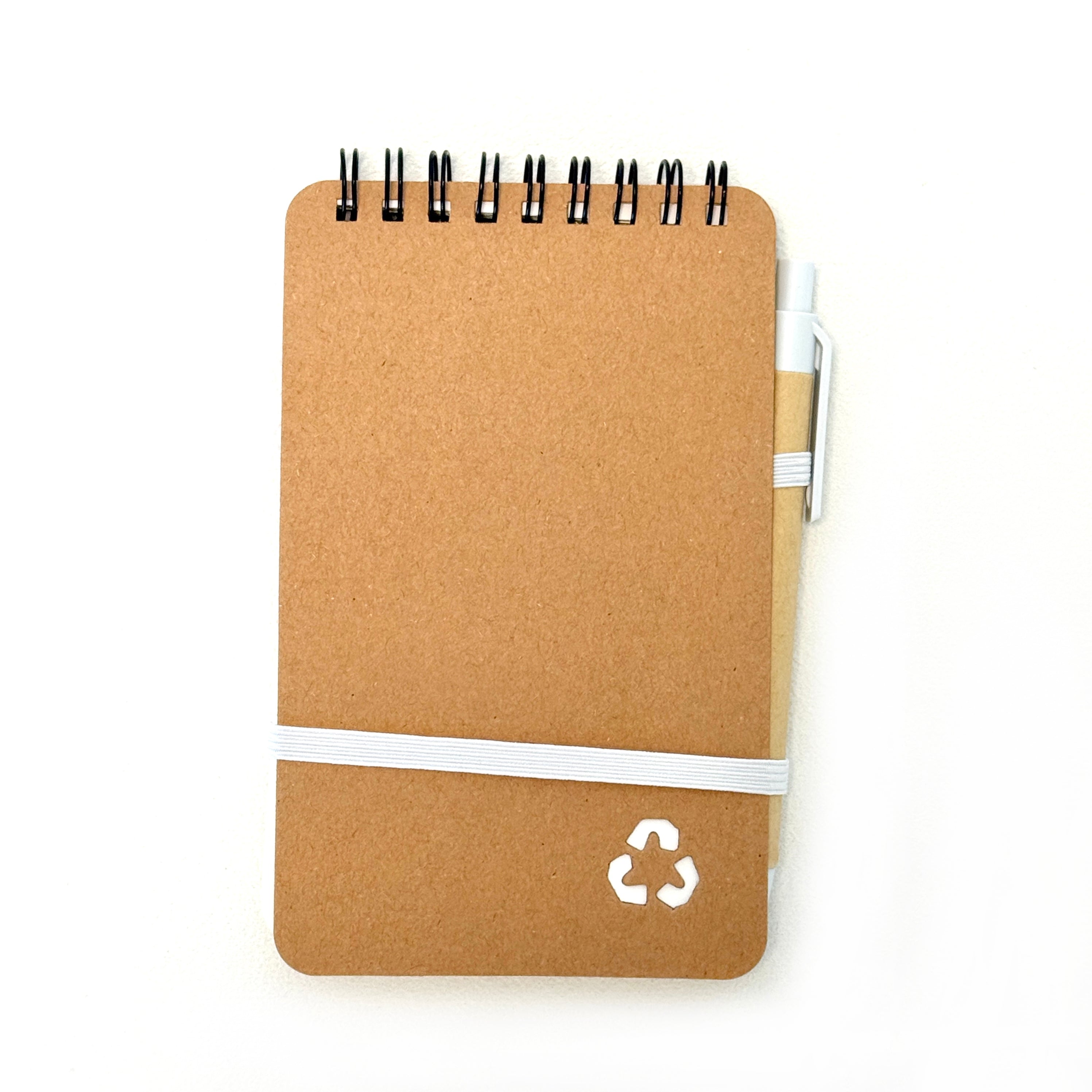 Recycled Kraft Pocket Notebook & Pen – 140 Pages