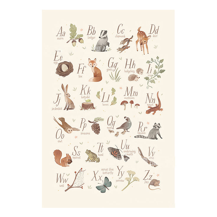 Woodland ABC Kids Poster