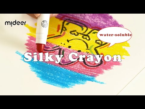 Silky Crayon Pens with Caps - New & Improved Version