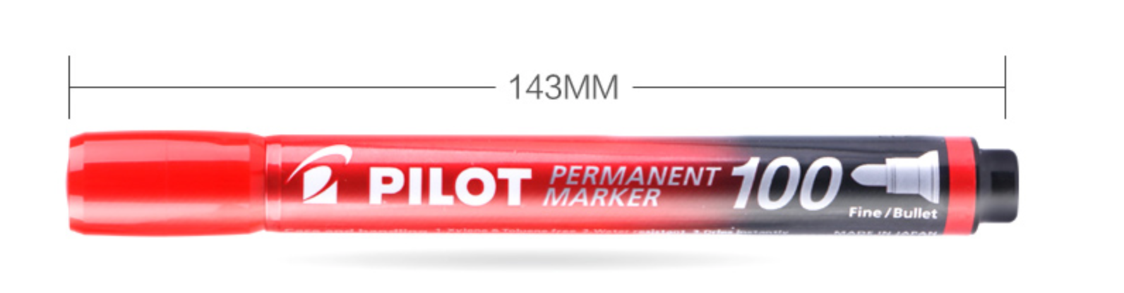 Pilot SCA-100 Permanent Marker Fine Fin/ Bullet Tip