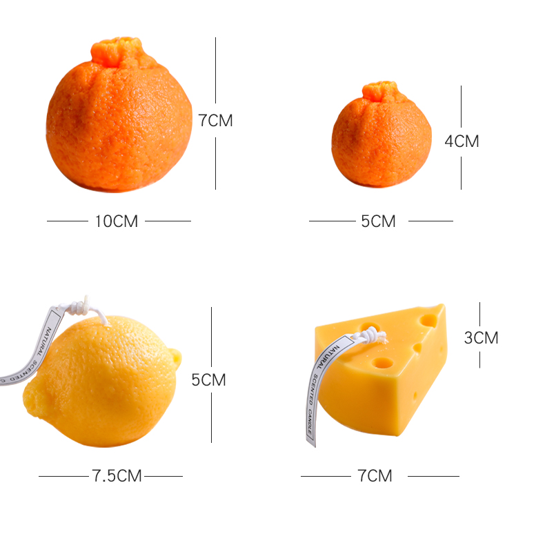 Miniature Cheese Soy Scented Candles