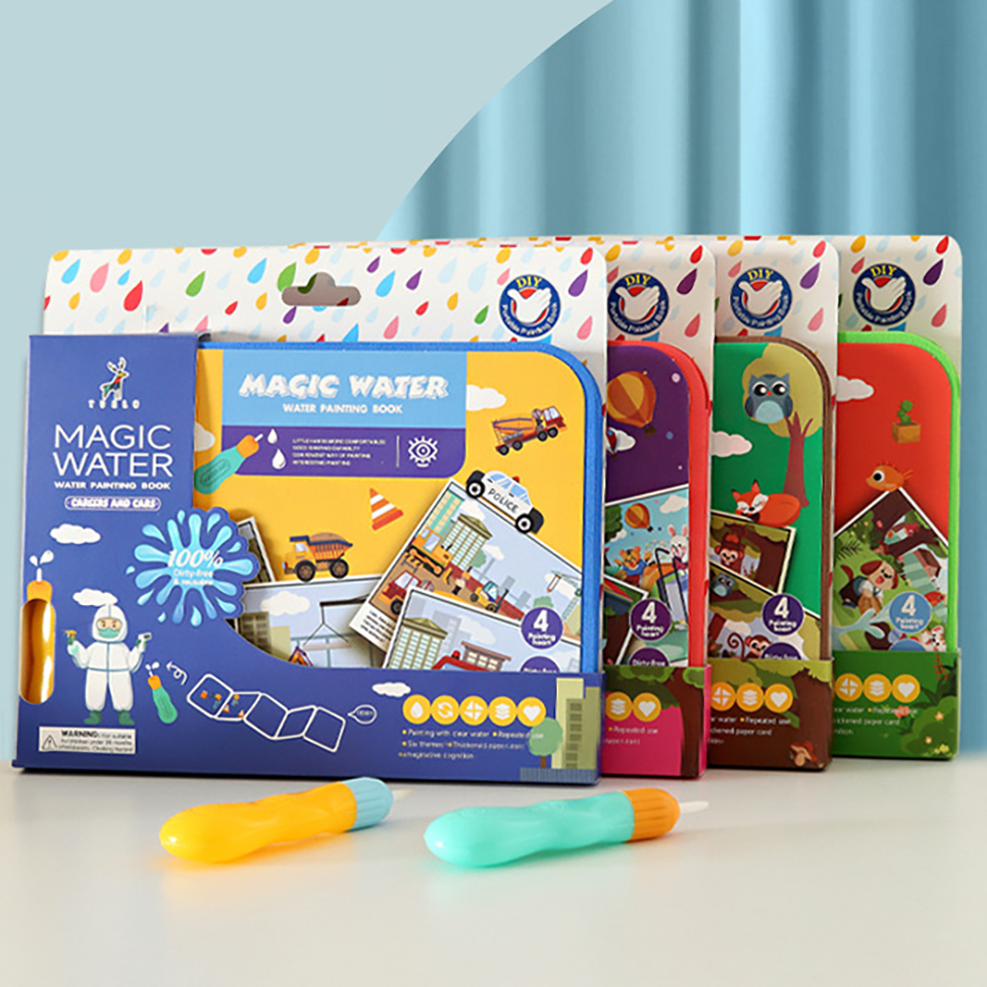 Magic Water Painting Book – 5-Book Set