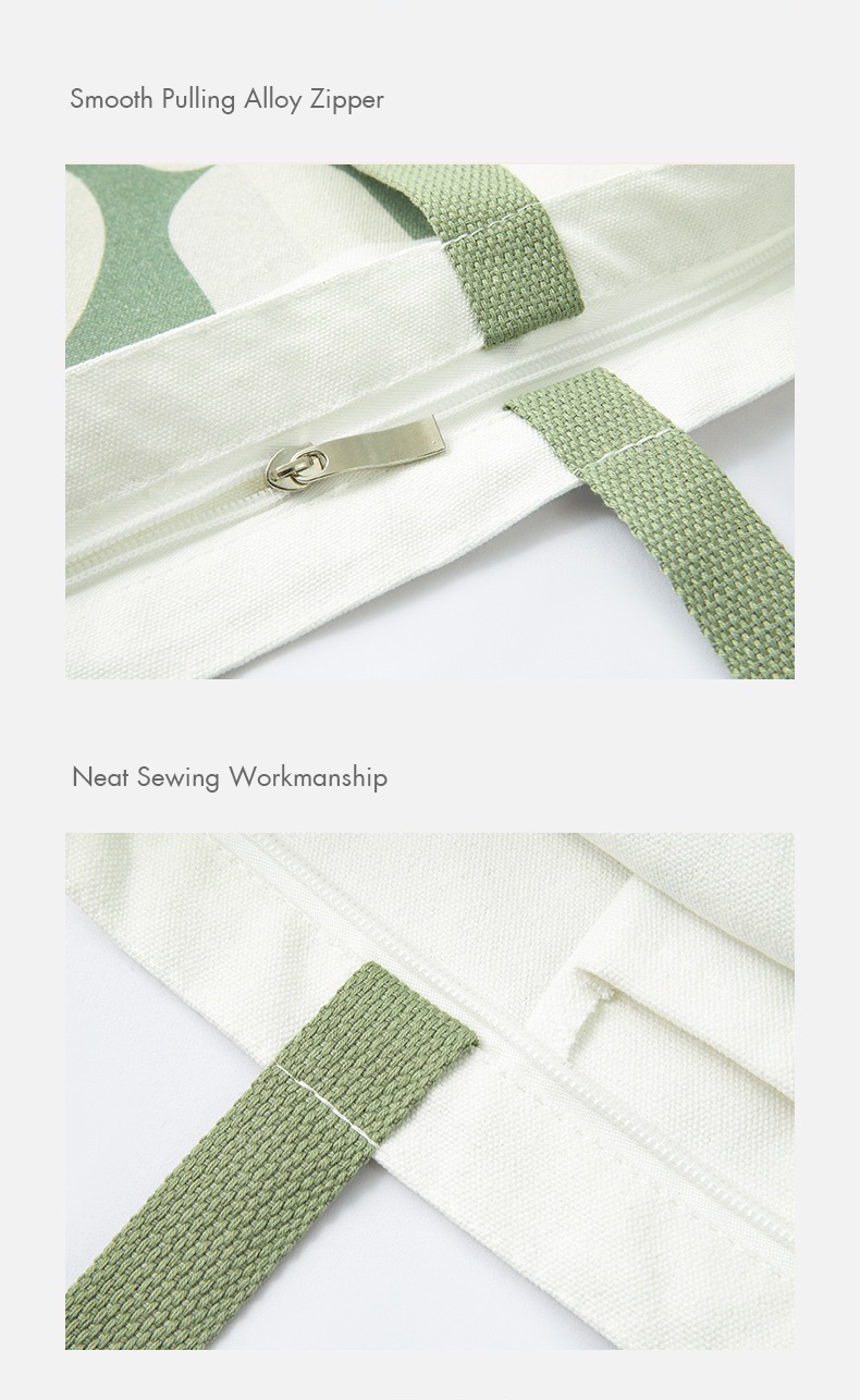 Tetris Geometric Canvas Tote Bag