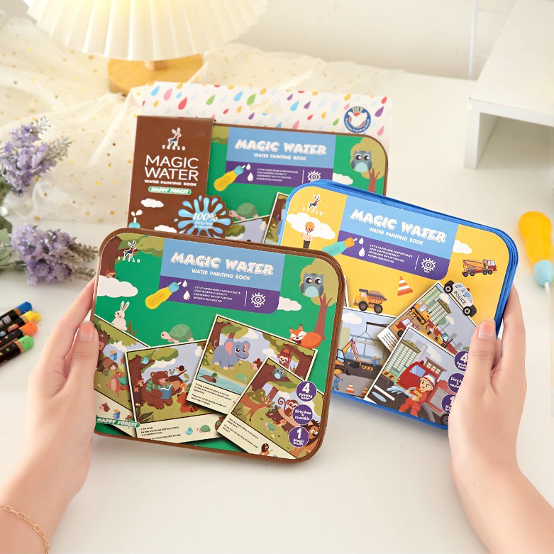Magic Water Painting Book – 5-Book Set