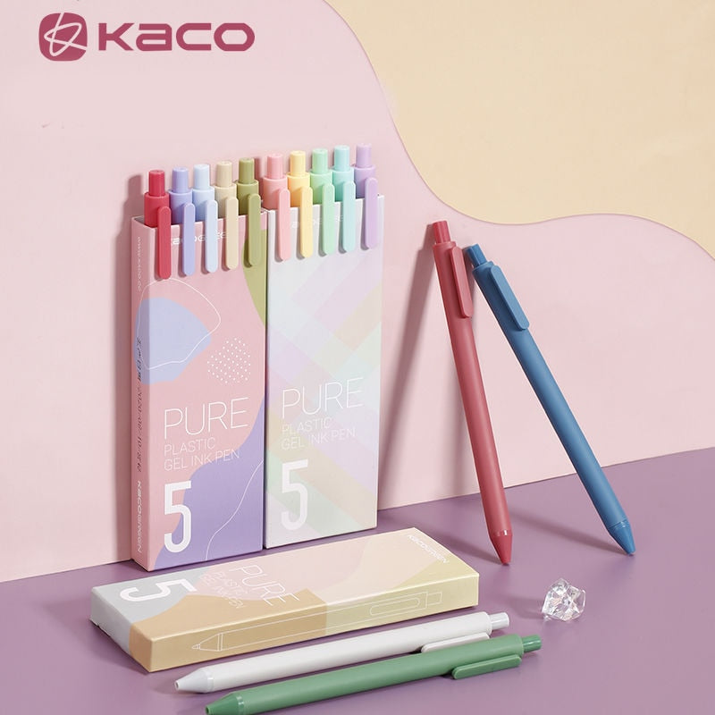 KACO Pure Gel Ink Pen 0.5mm - 5 Pack