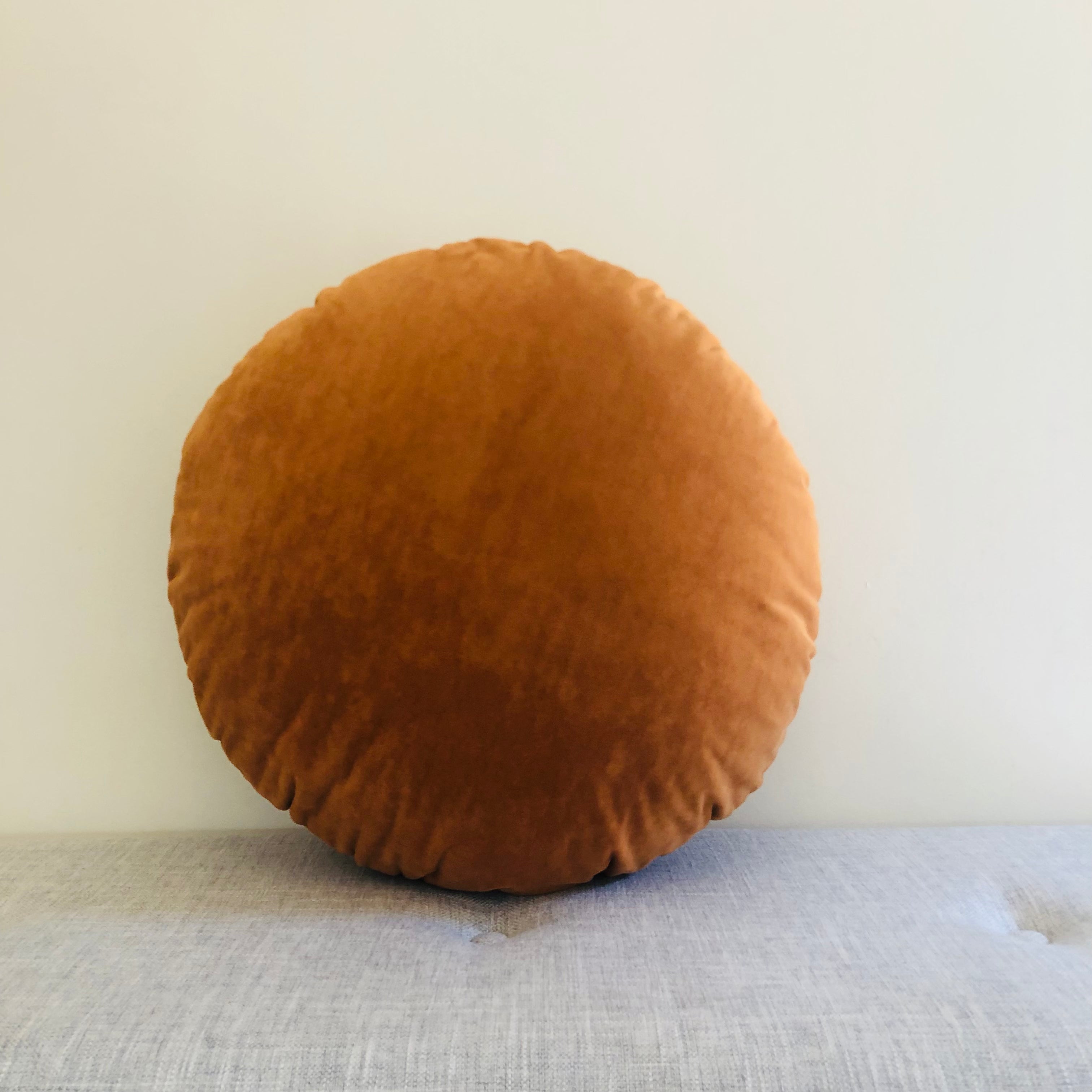 Velvet Round Cushion with Inner