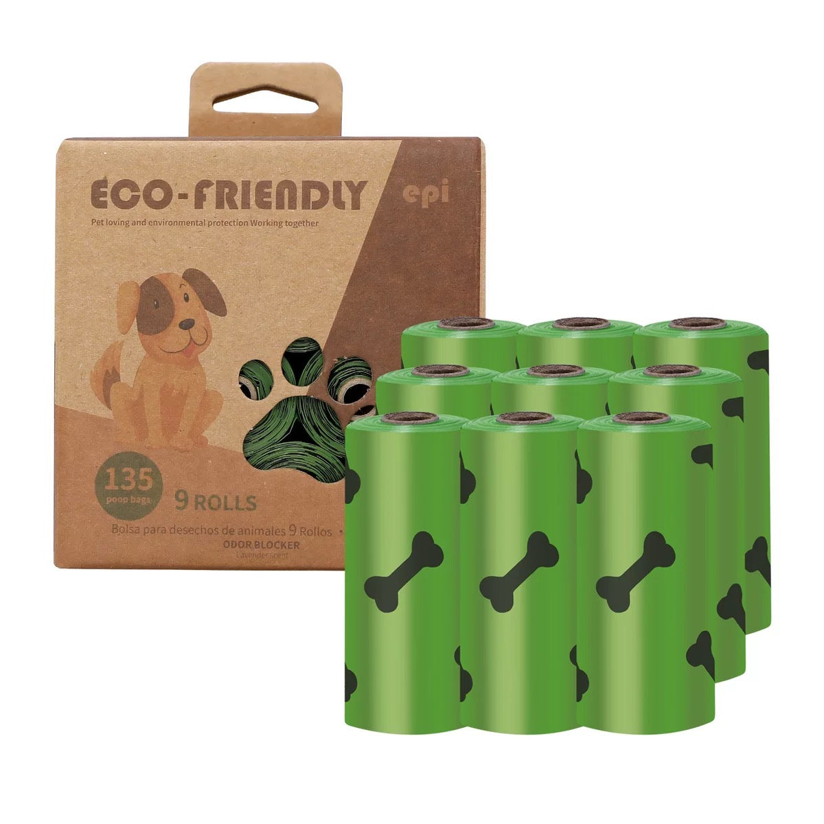 Biodegradable Dog Poop Bags - 135Bags