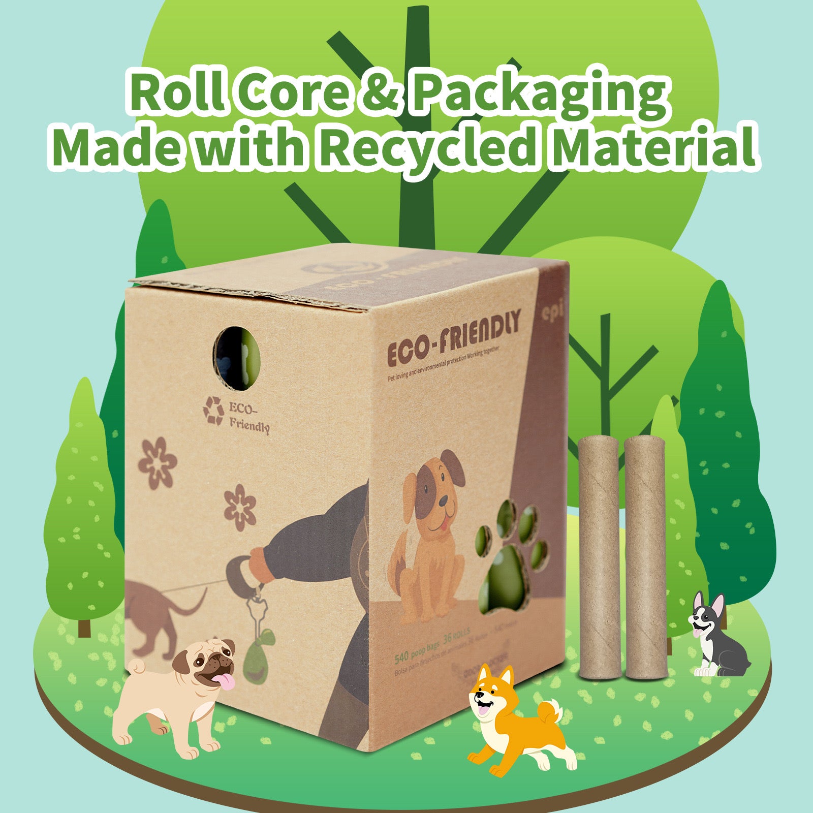 Biodegradable Dog Poop Bags - 135Bags