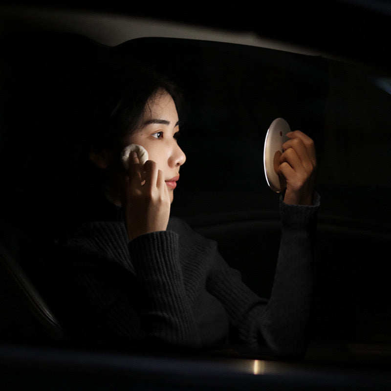 Mini Q Handheld LED Makeup Mirror