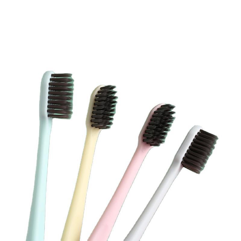 Adult Soft Toothbrush Set – 4 pcs (Charcoal Bristles)